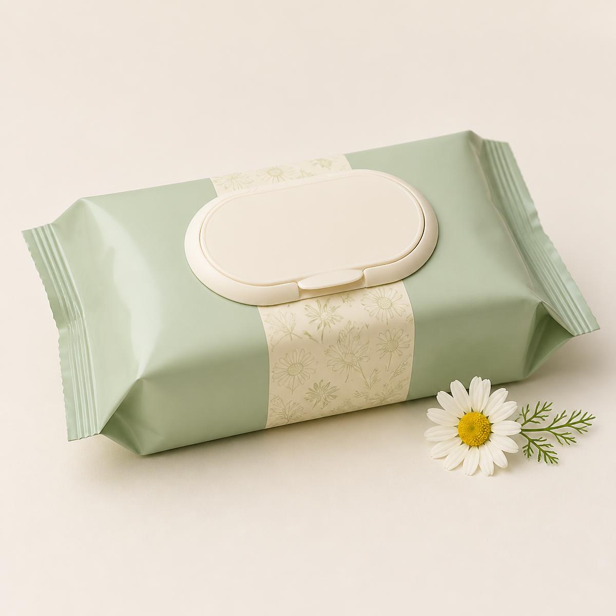 Resealable pack of sensitive-skin pet grooming wipes