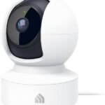 Kasa 2K+ Indoor Pan/Tilt Wired Security Camera - Works as a Baby Monitor & Pet Camera - White