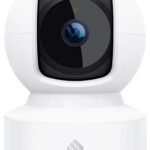 Kasa 1080p Indoor Pan/Tilt Wired Security Camera - Works as a Baby & Pet Monitor, Motion Detection & Tracking, 2-Way Audio, Night Vision, Subscription-Free Local Storage or Optional Cloud, EC70