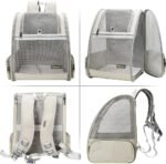 Texsens Innovative Traveler Bubble Backpack Pet Carriers for Cats and Dogs (Black) - Image 6