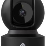 Kasa 2K+ Indoor Pan/Tilt Wired Security Camera - Works as a Baby Monitor & Pet Camera - Black