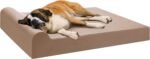 Barker Beds Orthopedic Dog Bed – 7" Pillow Top with Headrest, Memory Foam for Joint Pain & Arthritis, Machine Washable Microsuede Cover
