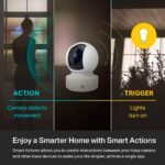 Kasa 1080p Indoor Pan/Tilt Wired Security Camera - Works as a Baby & Pet Monitor, Motion Detection & Tracking, 2-Way Audio, Night Vision, Subscription-Free Local Storage or Optional Cloud, EC70 - Image 4
