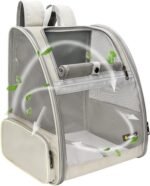 Texsens Innovative Traveler Bubble Backpack Pet Carriers for Cats and Dogs (Black) - Image 4