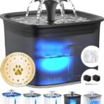 Automatic Pet Fountain - Space Black+2 Filters+2 Sponges