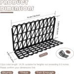 12 Pcs Under Couch Blocker for Bed Adjustable Furniture Plastic Under Bed Blocker with 30 Ties Black Couch Barriers for Dogs Pets Cats (Style 1) - Image 7
