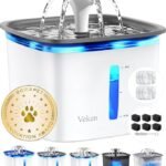Automatic Pet Fountain - Grey+6 Filters+6 Sponges