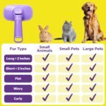 Hertzko Self Cleaning Slicker Brush for Dogs and Cats – Easy Clean Retractable Bristles, Removes Loose Hair & Tangles - Image 8