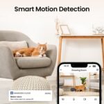 Cinnado Security Camera Indoor-2K 360° WiFi Cameras for Home Security，Pet/Dog/Baby Camera with Phone app, 2-Way Audio, Night Vision, 24/7 SD Card Storage, Works with Alexa & Google Home (2.4Ghz)-D1 - Image 8