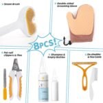Pet Steam Brush for Dog & Cat – 3-in-1 Spray Hair Removal Comb for Shedding & Grooming, Softens Fur & Reduces Static – Water Brush for Long & Short Coats, Bath-Hating Pets, Includes Waterless Shampoo - Image 5