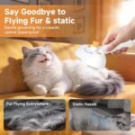 Pet Steam Brush for Dog & Cat – 3-in-1 Spray Hair Removal Comb for Shedding & Grooming, Softens Fur & Reduces Static – Water Brush for Long & Short Coats, Bath-Hating Pets, Includes Waterless Shampoo - Image 7