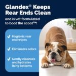 Vetnique Glandex Dog Wipes for Pets Cleansing & Deodorizing Anal Gland Hygienic Dog & Cat Wipes with Vitamin E, Skin Conditioners and Aloe Labs (100ct) - Image 5