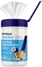 Vetnique Glandex Dog Wipes for Pets Cleansing & Deodorizing Anal Gland Hygienic Dog & Cat Wipes with Vitamin E, Skin Conditioners and Aloe Labs (100ct) - Image 6