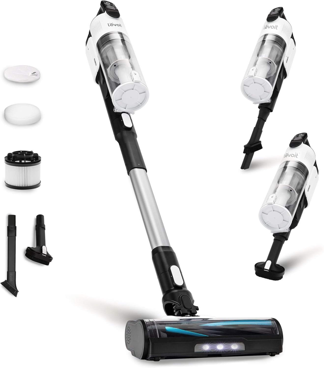 71iS-sWLrNL._AC_SL1500_.jpg LEVOIT Cordless Vacuum Cleaner, Stick Vac with Tangle-Resistant Design, Up to 50 Minutes, Powerful Suction, Rechargeable, Lightweight, and Versatile for Carpet, Hard Floor, Pet Hair, LVAC-200 - Image 1