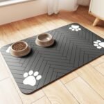 Pet Feeding Mat-Absorbent - Dark Gray