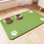 Pet Feeding Mat-Absorbent - Lime Green