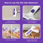 BLACK+DECKER Pet Hair Remover Roller — Easy Dog & Cat Hair Pickup