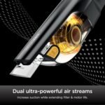 Shark UltraCyclone Pet Pro Plus Cordless Hand Vacuum, Powerful Suction, Handheld Vacuum for Car & Home, Pet Power Brush, Crevice Tool, Scrubbing Brush, XL Dust Cup, Black, CH951 - Image 6