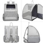Texsens Innovative Traveler Bubble Backpack Pet Carriers for Cats and Dogs (Black) - Image 9