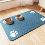Pet Feeding Mat-Absorbent - Blue