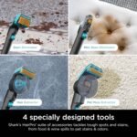 Shark StainStriker HairPro Portable Carpet, Upholstery & Area Rug Cleaner with Pet Mess & Hair Tools, Self-Cleaning, Perfect for Pets & Car Interiors, 4 Cleaning Tools & Pet Solution, Copper, PX251 - Image 8