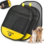 Reusable Electrostatic Pet Hair Removal Glove for Dogs & Cats - 2PCS-BlackYellow