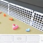 Under Couch Blocker – Adjustable Pet Furniture Barrier, No-Tools Snap Install - White